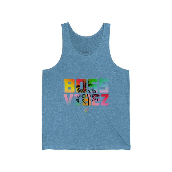 Boss Vibez Aqua Blue Tanks