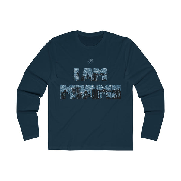 I Am Miami Long Sleeve Navy Blue T-Shirt