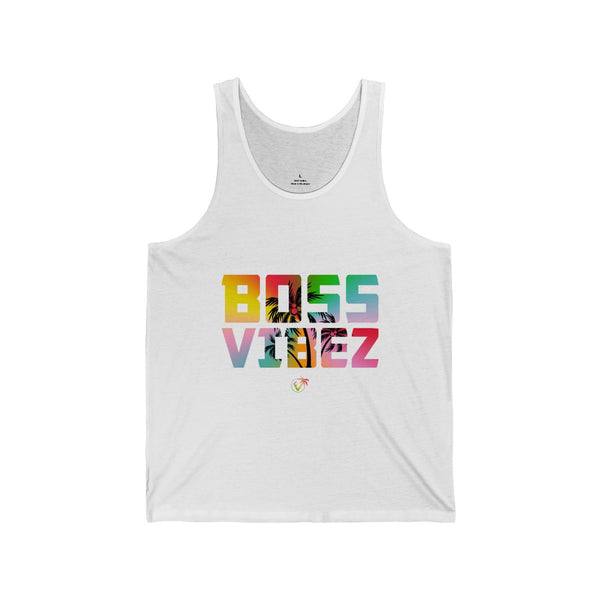 Boss Vibez White Tanks