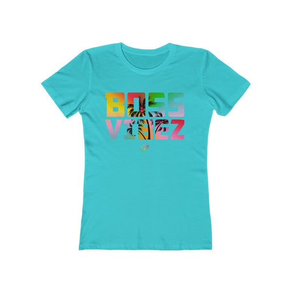 Boss Vibez Ladies Tahiti Blue T-Shirt