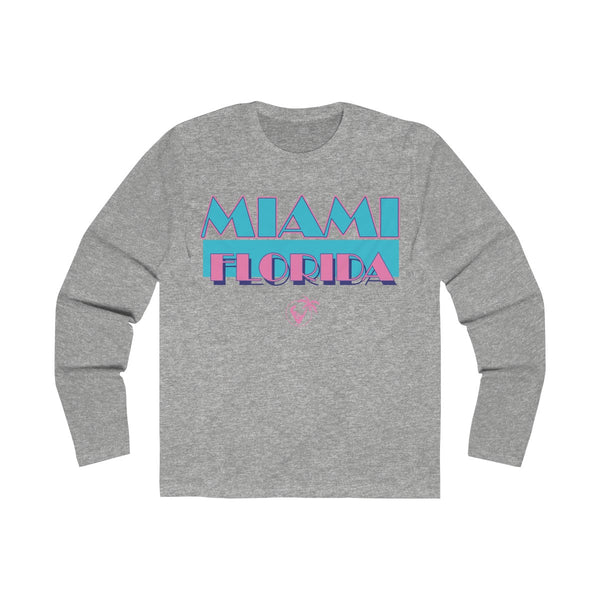 Miami Vice Long Sleeve Grey T-Shirt