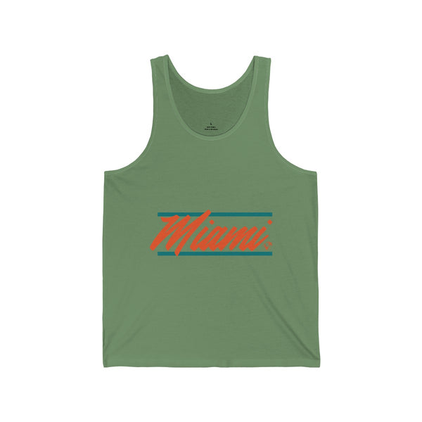 U Are Miami Leaf Green Tanks