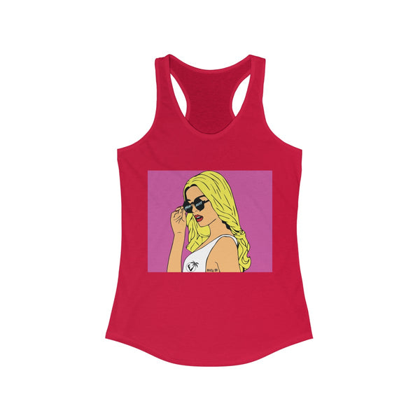 Big B Collaboration Red Racerback Tank