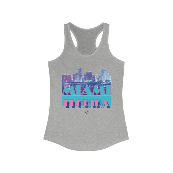 Vice City Grey Ladies Tank Tops