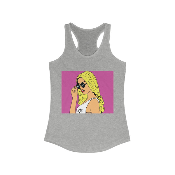 Big B Collaboration Light Grey Racerback Tank