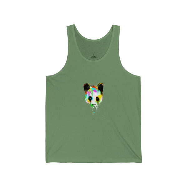 Panda Vibez Leaf Green Tanks