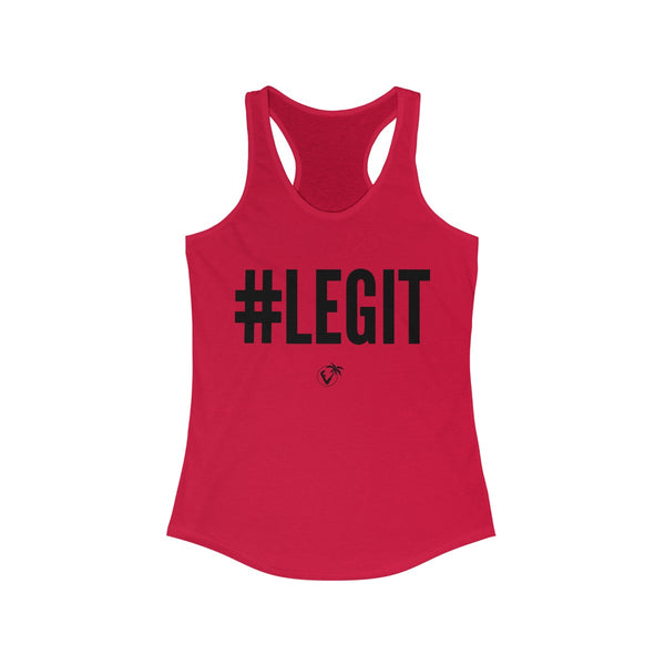 #Legit Red Ladies Tank Tops