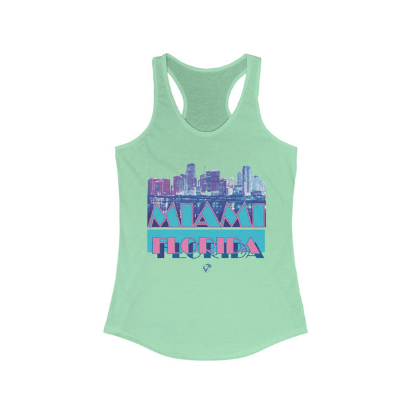Vice City Light Green Ladies Tank Tops