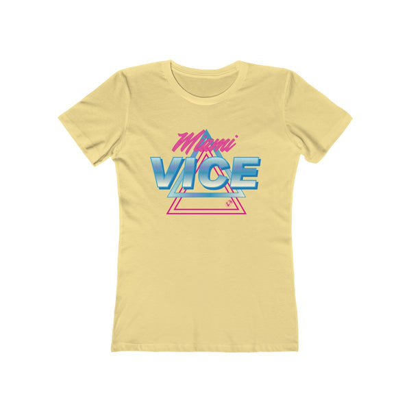 Welcome to Miami Vice Ladies Banana Cream T-Shirt