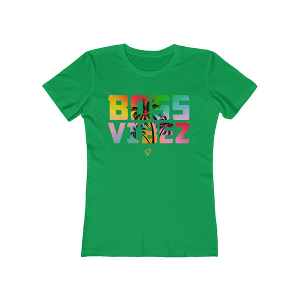 Boss Vibez Ladies Green T-Shirt