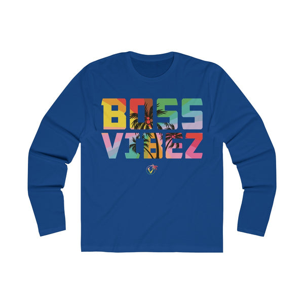 Boss Vibez Long Sleeve Royal Blue T-Shirt