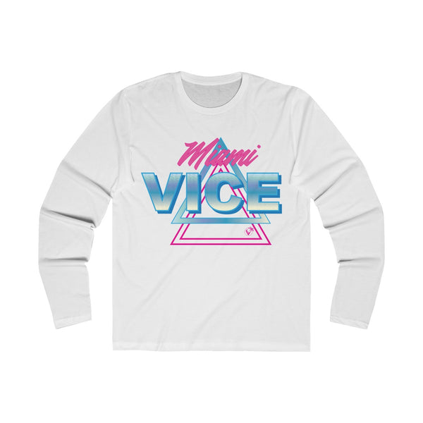Welcome to Miami Vice Long Sleeve White T-Shirt