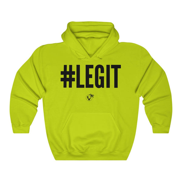 #Legit Hoodie - Safety Green