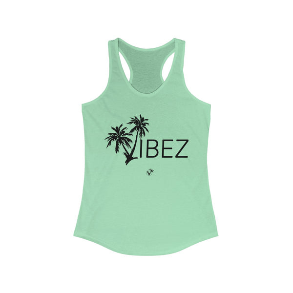 V.I.B.E.Z Light Green Ladies Tank Tops