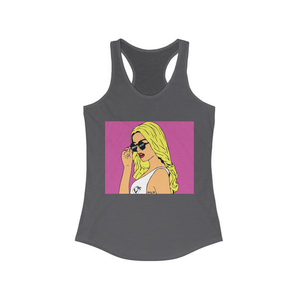 Big B Collaboration Dark Grey Racerback Tank