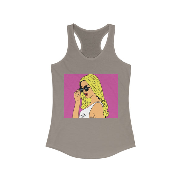 Big B Collaboration Grey Racerback Tank