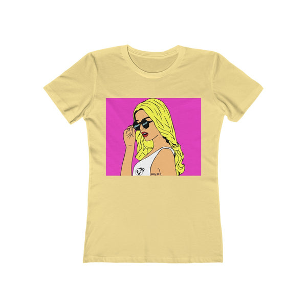 Big B Collaboration Ladies Banana Cream T-Shirt