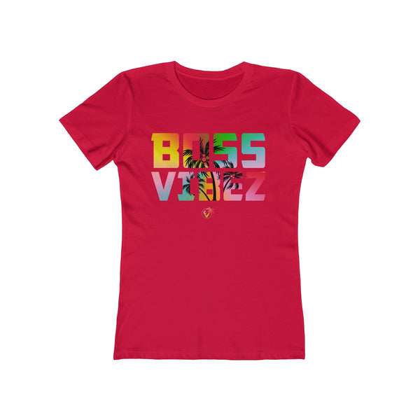 Boss Vibez Ladies Red T-Shirt