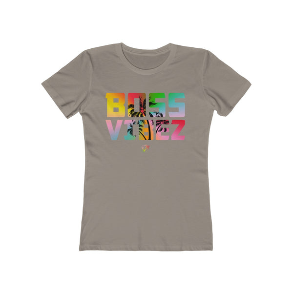 Boss Vibez Ladies Gray T-Shirt
