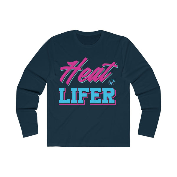 Heat Lifer Long Sleeve Navy Blue T-Shirt