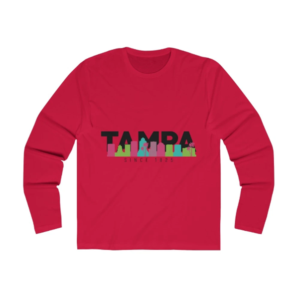 The Bay Long Sleeve solid red