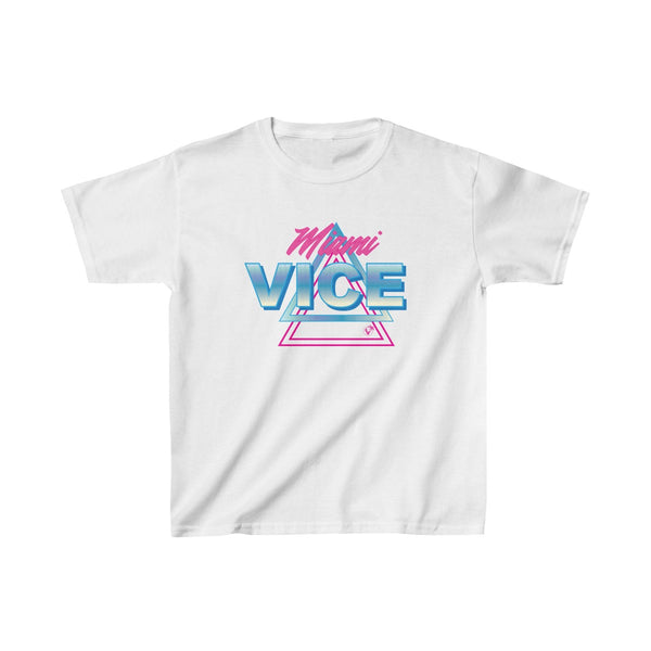 Welcome To Miami Vice Kids White T-Shirt