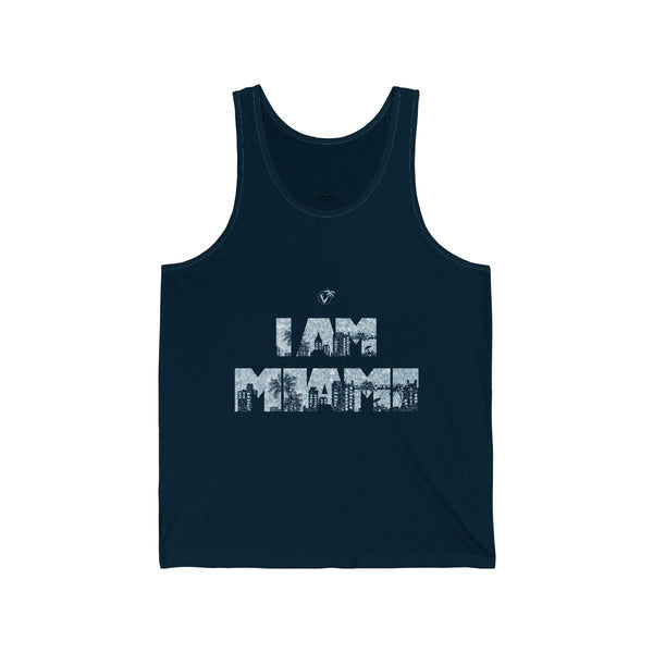 I am Miami Navy Blue Tanks