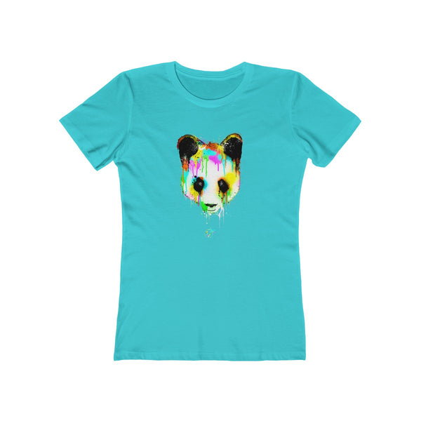 Panda Vibez Ladies Blue T-Shirt