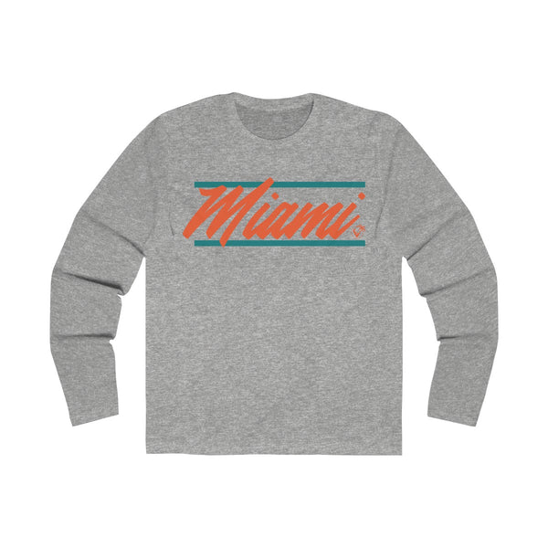 U are Miami Long Sleeve Grey T-Shirt