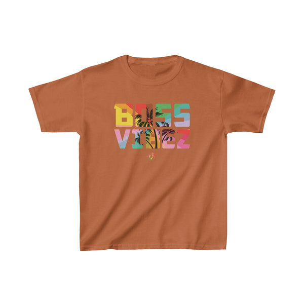 Boss Vibez Kids Orange T-Shirt