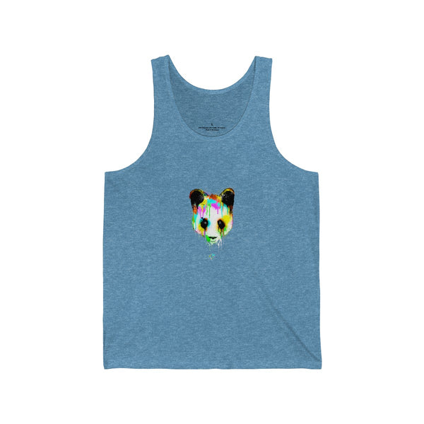 Panda Vibez Aqua Blue Tanks