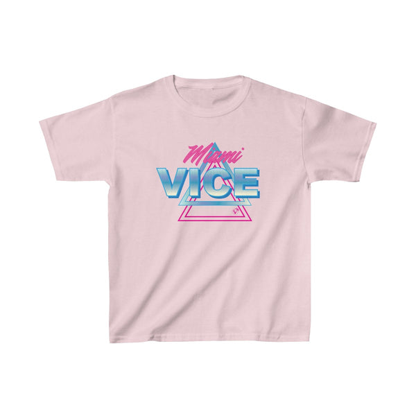 Welcome To Miami Vice Kids Light Pink T-Shirt
