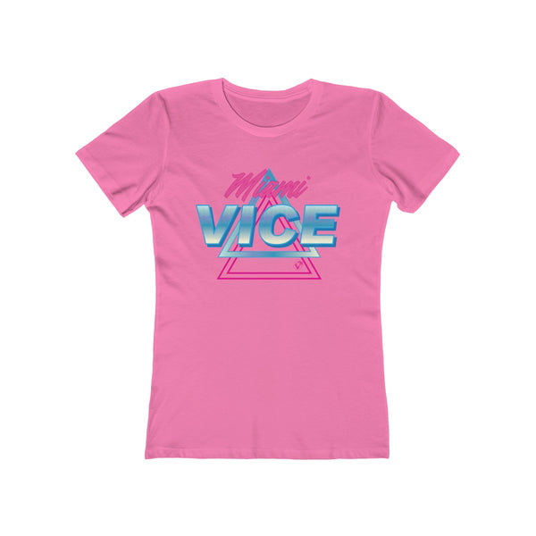 Welcome to Miami Vice Ladies Hot Pink T-Shirt