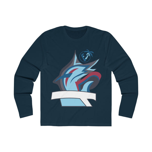Marlin Vibez Long Sleeve Navy Blue T-Shirt
