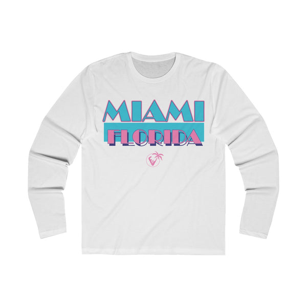Miami Vice Long Sleeve White T-Shirt