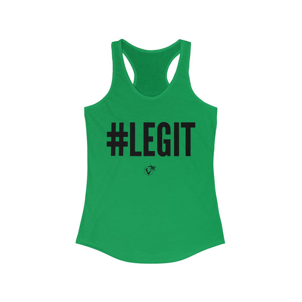 #Legit Green Ladies Tank Tops