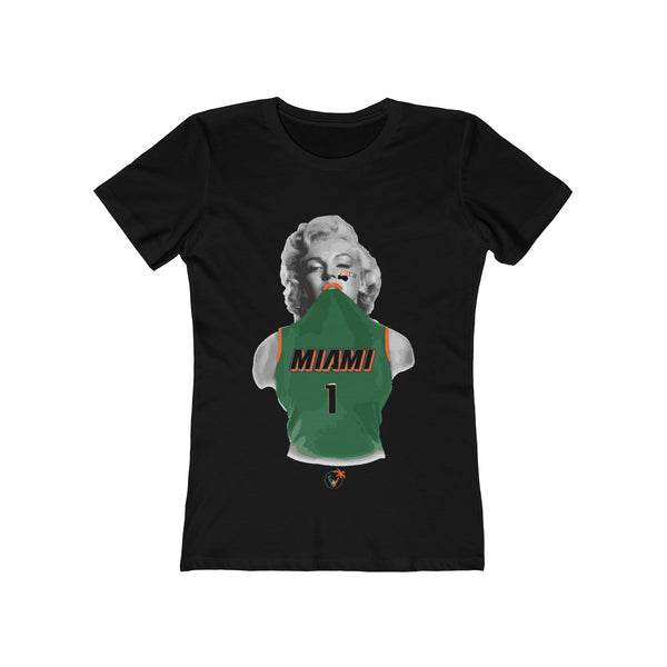 Miami Monroe Black Ladies T-Shirts