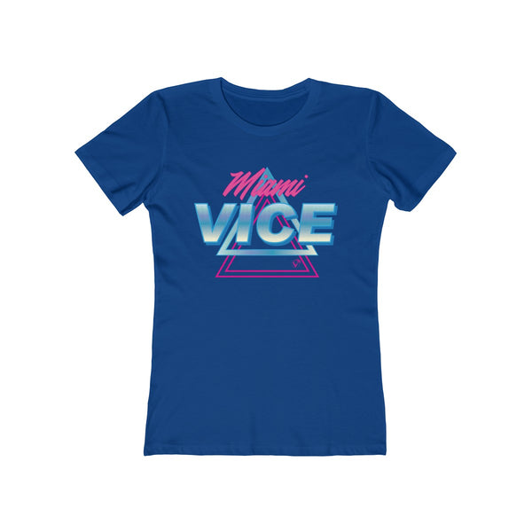 Welcome to Miami Vice Ladies Royal Blue T-Shirt