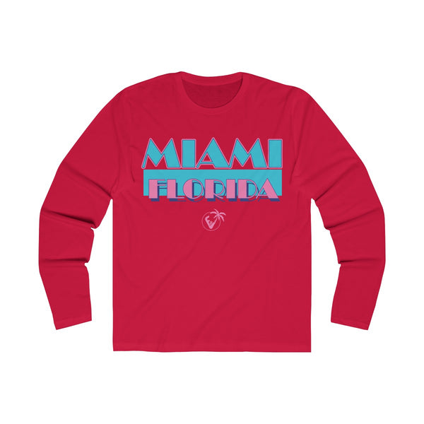 Miami Vice Long Sleeve Red T-Shirt