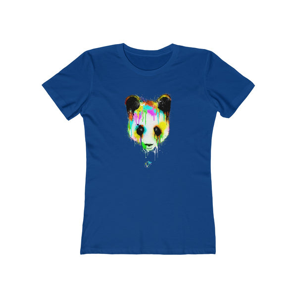 Panda Vibez Ladies Royal Blue T-Shirt