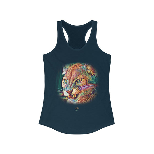 Florida Panther Navy Blue Ladies Tank Tops