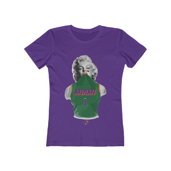 Miami Monroe Purple Ladies T-Shirts