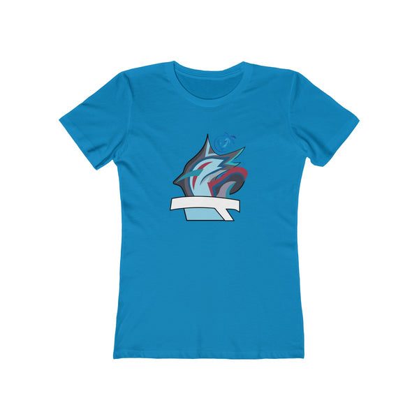 Marlin Vibez Ladies Solid Turquoise T-Shirt