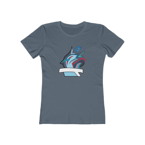 Marlin Vibez Ladies Solid Indigo T-Shirt