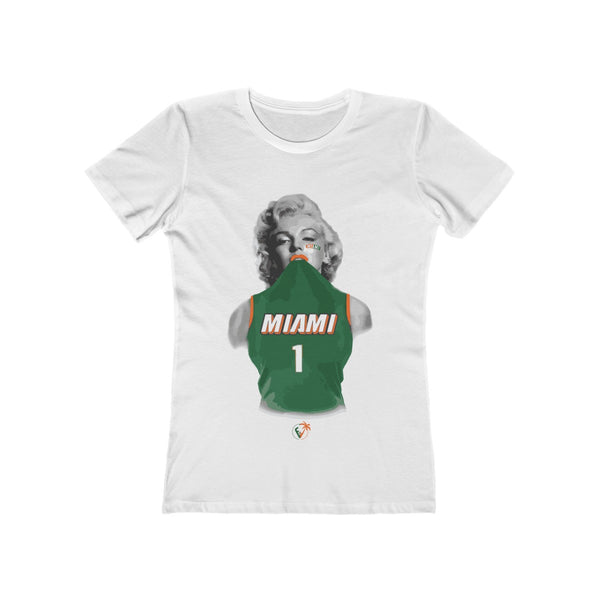 Miami Monroe White Ladies T-Shirts