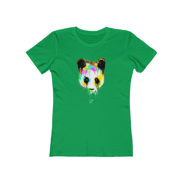 Panda Vibez Ladies Green T-Shirt