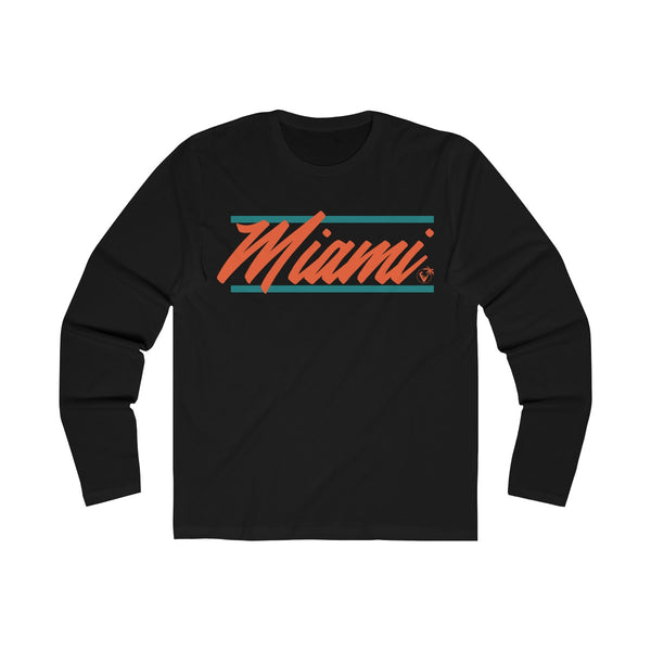 U are Miami Long Sleeve Black T-Shirt