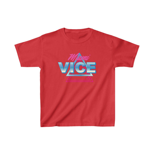 Welcome To Miami Vice Kids Red T-Shirt
