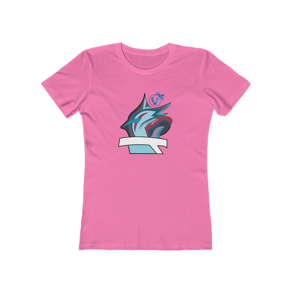 Marlin Vibez Ladies Solid Hot Pink T-Shirt