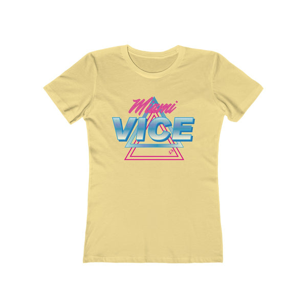 Welcome to Miami Vice Ladies Banana Cream T-Shirt